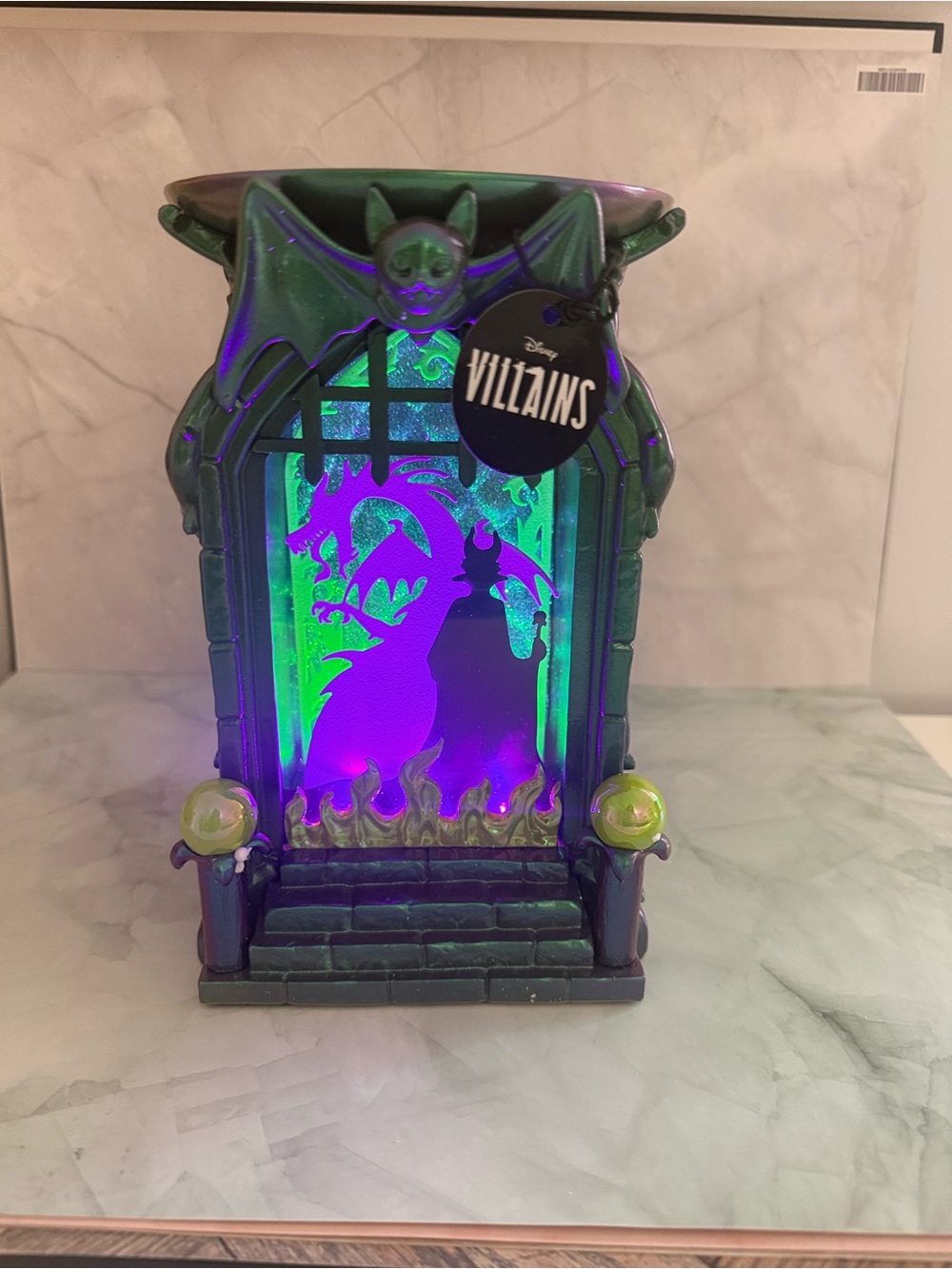 Bath & Body Works Iridescent Green Purple Disney Villains Lantern